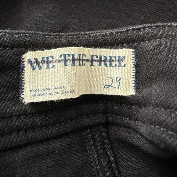 Free People shorts micro low rise cotton black summer spring 29 boho - Picture 8 of 8